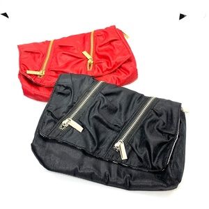 Color ion makeup bag set red and black